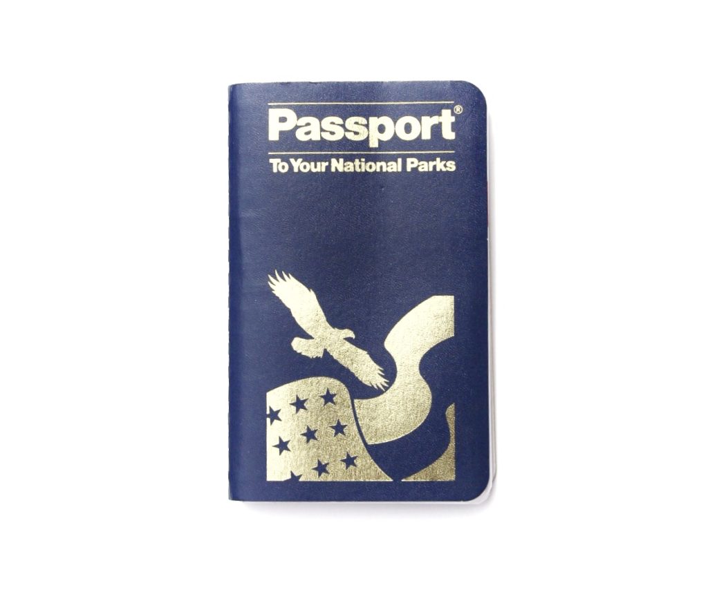 blue book that says Passport to your national parks