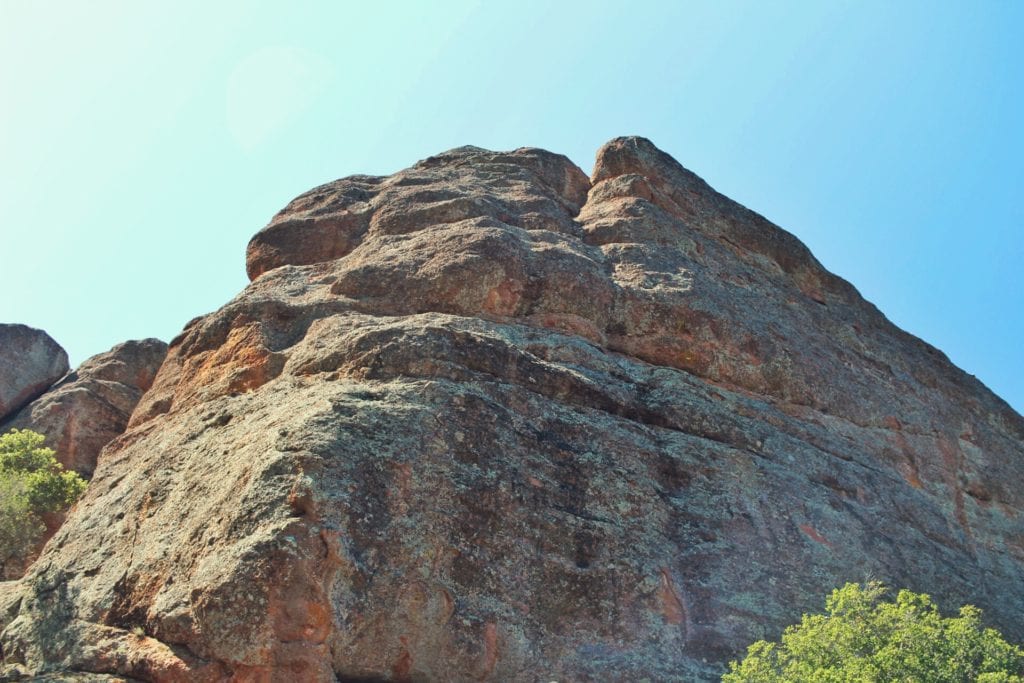 rock wall in Pinnacles National Park